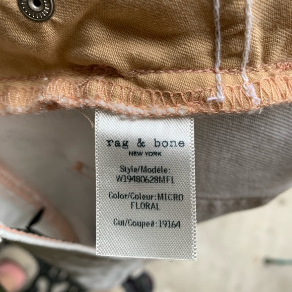 Rag & Bone Ellie Floral Denim Shorts - Picture 7 of 8